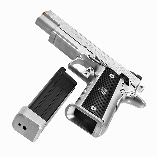 EMG / Salient Arms Int. DS 2011 Hi-Capa 5.1 Vollmetall GBB 6mm BB silber Bild 6