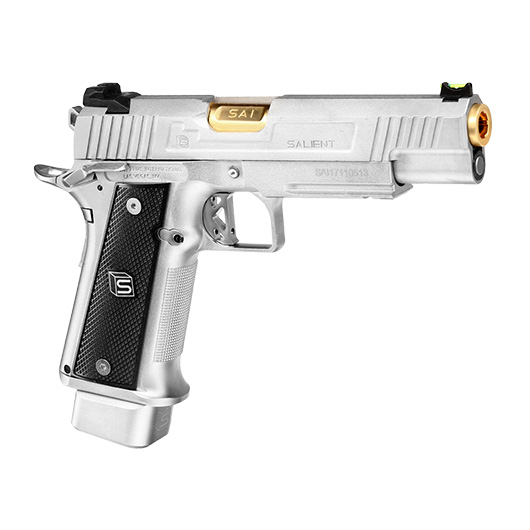 EMG / Salient Arms Int. DS 2011 Hi-Capa 5.1 Vollmetall GBB 6mm BB silber Bild 7