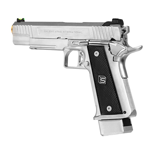 EMG / Salient Arms Int. DS 2011 Hi-Capa 5.1 Vollmetall GBB 6mm BB silber Bild 8