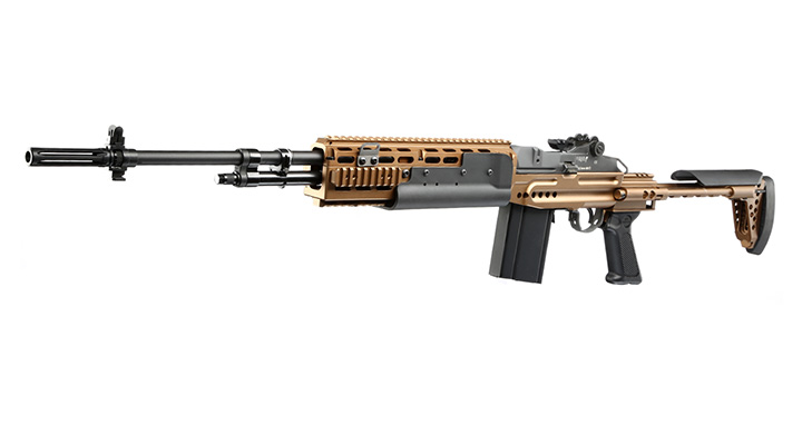 G&G M14 EBR-L ETU-Mosfet Vollmetall S-AEG 6mm BB bronze