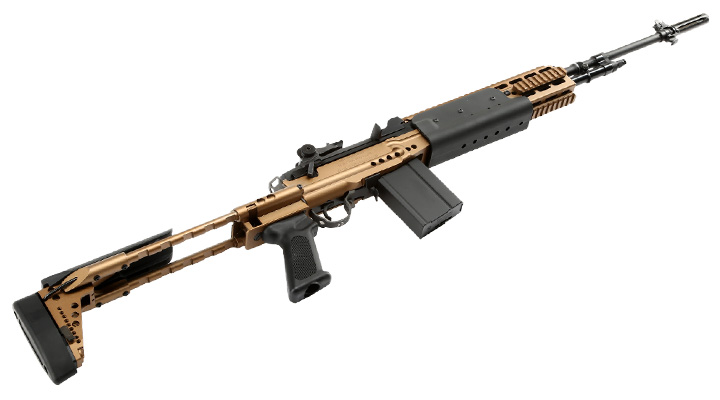 G&G M14 EBR-L ETU-Mosfet Vollmetall S-AEG 6mm BB bronze Bild 5