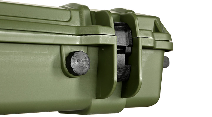 Nuprol X-Large Hard Case Waffenkoffer / Trolley 139 x 39,5 x 16 cm Waben-Schaumstoff oliv Bild 7