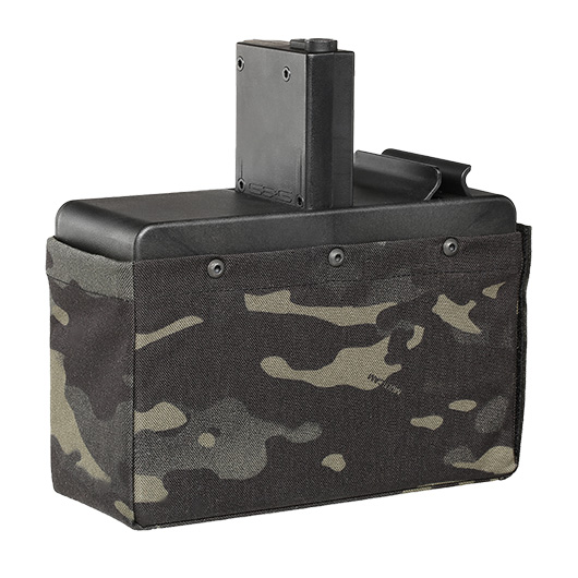 G&G M4 / M16 LMG Box-Magazin Hi-Cap 2500 Schuss Multicam Black - elektrisch Bild 2