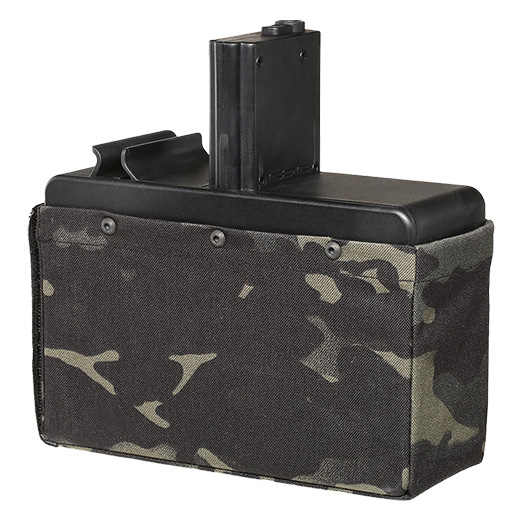 G&G M4 / M16 LMG Box-Magazin Hi-Cap 2500 Schuss Multicam Black - elektrisch Bild 4