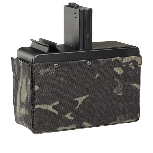 G&G M4 / M16 LMG Box-Magazin Hi-Cap 2500 Schuss Multicam Black - elektrisch Bild 5