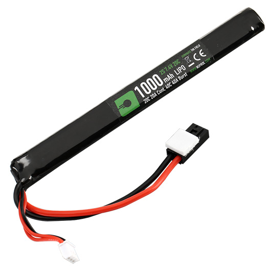 Nuprol Power Series LiPo Akku 7,4V 1000mAh 20C / 40C Slim Stick-Type m. Mini-Tam Anschluss