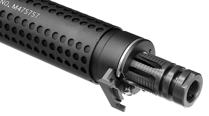 Acetech / VFC Predator Suppressor Aluminium Tracer Unit inkl. Li-Ion / Stahl Flash-Hider 14mm- schwarz Bild 8