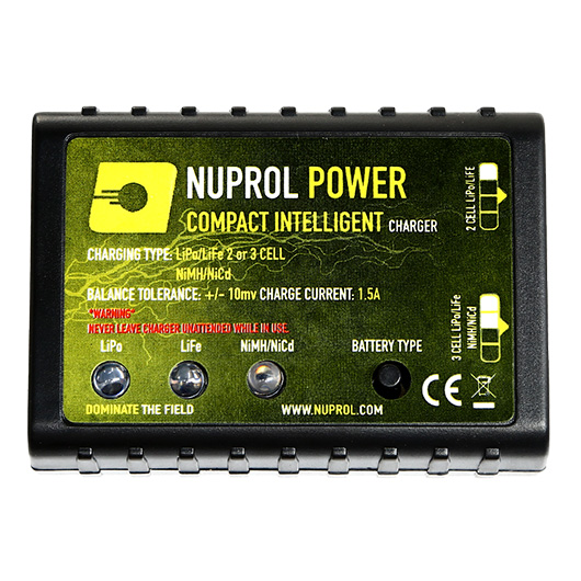 Nuprol Compact Intelligent Balance Charger Ladegert f. LiPo 2-3 / NiMH 1-10 1,5A 15W 12V / 230V NPC-02 Bild 1