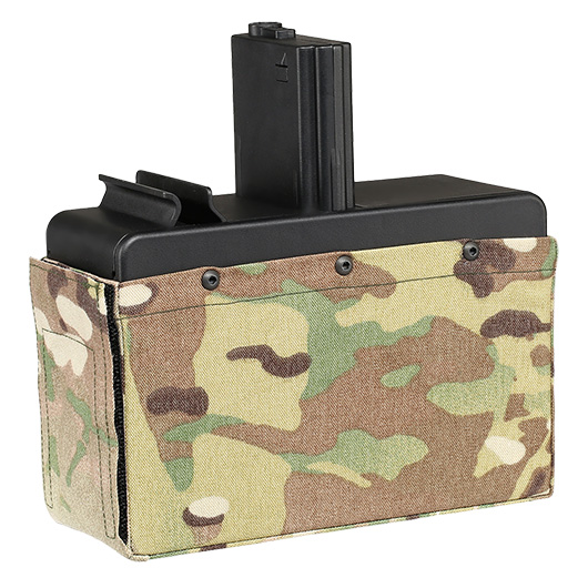 G&G M4 / M16 LMG Box-Magazin Hi-Cap 2500 Schuss Multicam - elektrisch Bild 5