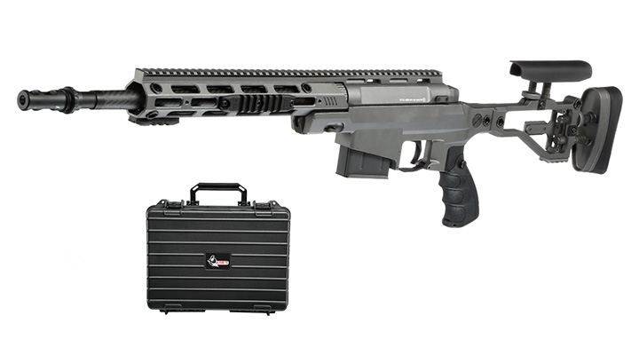 Ares MSR-303 Snipergewehr CPSB-System Springer 6mm BB graphite inkl. Tactical Case