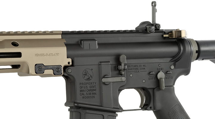 GHK Colt MK16 14.5 URGI Vollmetall Gas-Blow-Back 6mm BB Dualtone Bild 7