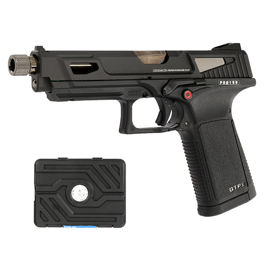 G&G GTP9 MS mit Metallschlitten GBB 6mm BB schwarz inkl. Pistolenkoffer