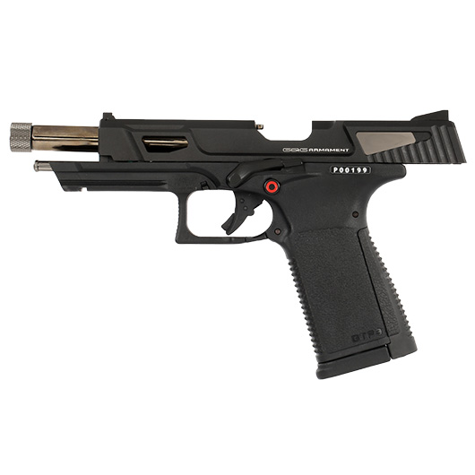 G&G GTP9 MS mit Metallschlitten GBB 6mm BB schwarz inkl. Pistolenkoffer Bild 2