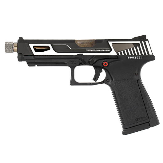 G&G GTP9 MS mit Metallschlitten GBB 6mm BB silber inkl. Pistolenkoffer Bild 1