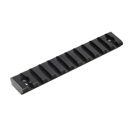 MET LOCK 21mm Aluminium Schiene 11 Slot / 117mm schwarz Bild 1