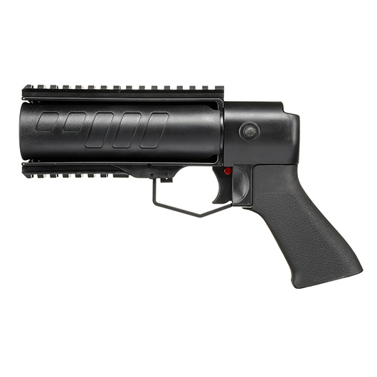 APS 40mm Airsoft Thor Power Up Pistolen-Launcher mit Grtelhalterung schwarz Bild 1