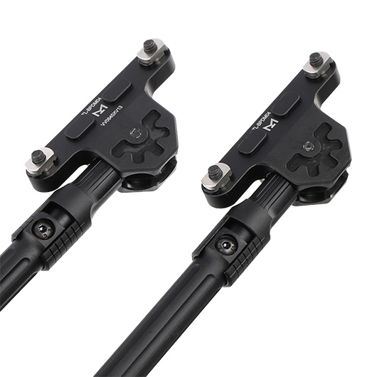 UTG M-Lok Recon Flex II Side-Mount Metall Zweibein - Gummife 230 - 337 mm schwarz Bild 3