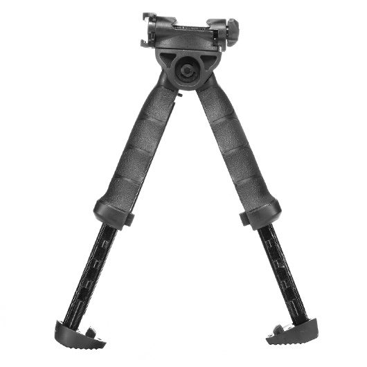Max Tactical Heavy Duty Bipod Frontgriff mit integriertem Zweibein f. 20 - 22mm Schienen schwarz Bild 8