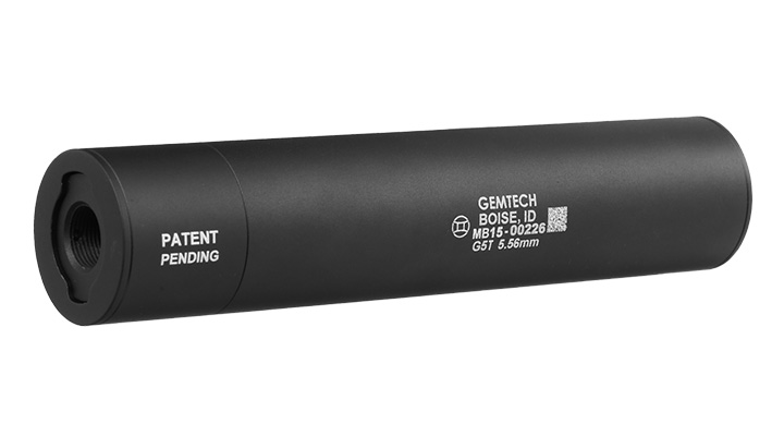 Madbull / Gemtech G5 Aluminium Silencer mit Tracer Unit inkl. FH 14mm- schwarz Bild 1