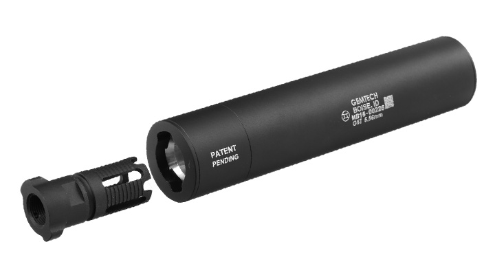 Madbull / Gemtech G5 Aluminium Silencer mit Tracer Unit inkl. FH 14mm- schwarz Bild 4