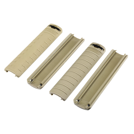 G&G Handguard Panel Style Rail Covers 156 mm 4er Set - Desert Tan Bild 1