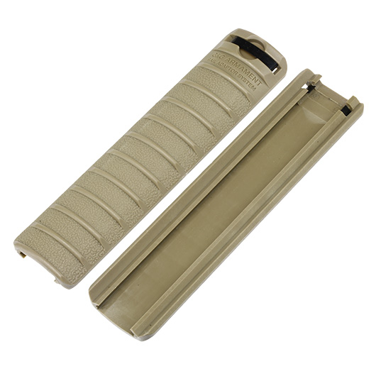 G&G Handguard Panel Style Rail Covers 156 mm 4er Set - Desert Tan Bild 2