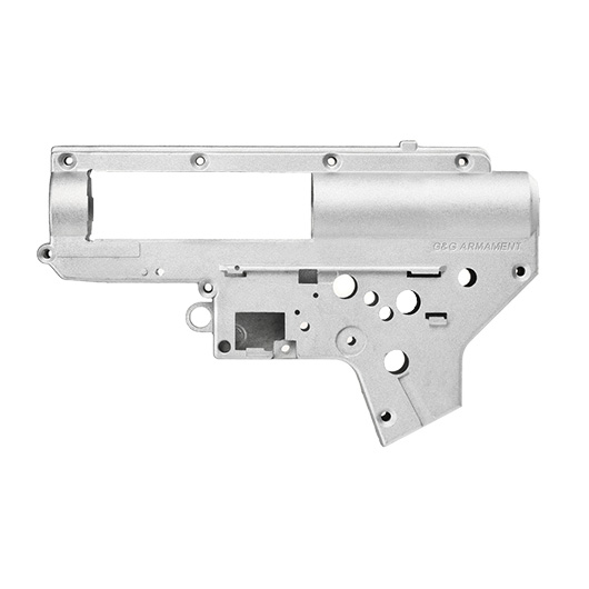 G&G 8mm ETU - Mosfet Gearboxgehuse V2 grau - nur Gehusehlften Bild 1