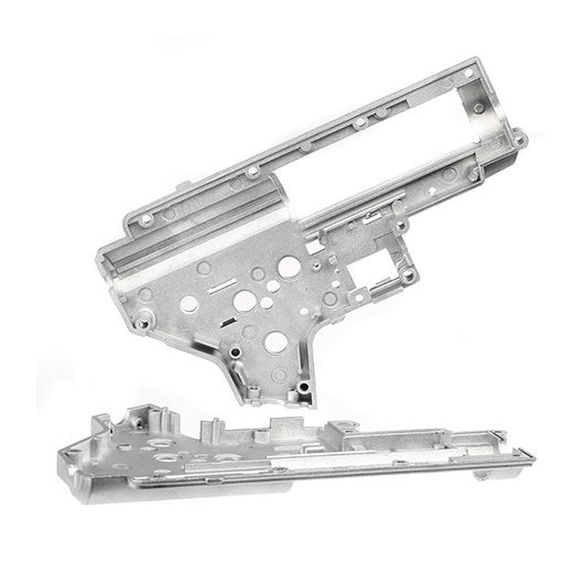 G&G 8mm ETU - Mosfet Gearboxgehuse V2 grau - nur Gehusehlften Bild 4