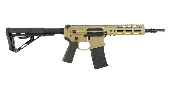 APS / EMG Noveske 7.94 Zoll SBR Gen. 4 eSilver Edge SDU-MosFet Vollmetall S-AEG 6mm BB Tan Bild 2