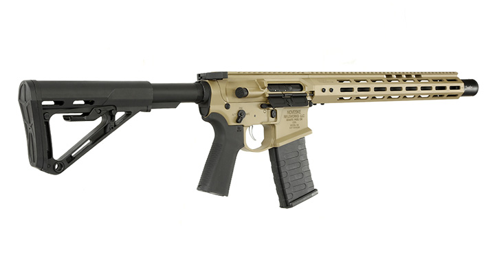 APS / EMG Noveske 13.5 Zoll Infidel Gen. 4 eSilver Edge SDU-MosFet 2.0 Vollmetall S-AEG 6mm BB Tan Bild 3