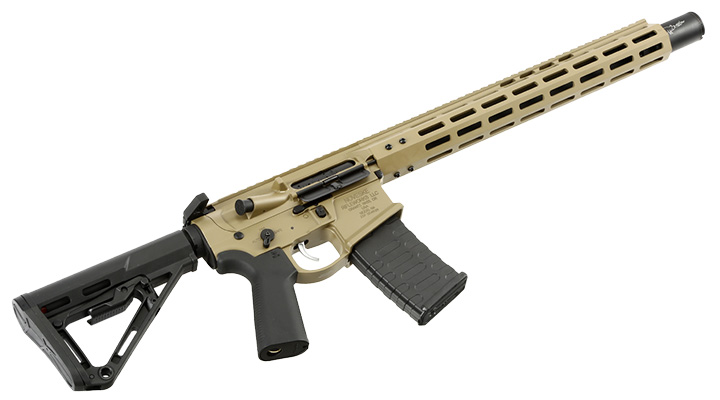 APS / EMG Noveske 13.5 Zoll Infidel Gen. 4 eSilver Edge SDU-MosFet 2.0 Vollmetall S-AEG 6mm BB Tan Bild 4