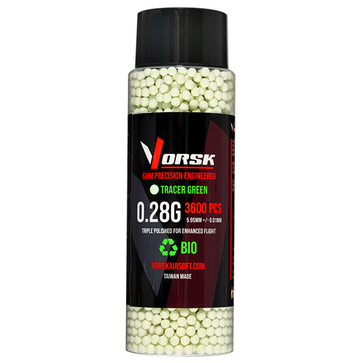 Vorsk Bio Tracer Triple Polished QC BBs 0,28g 3.600er Flasche grn