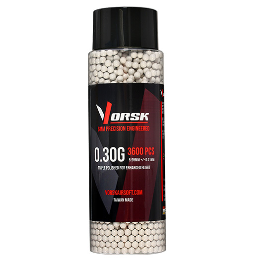 Vorsk Triple Polished QC BBs 0,30g 3.600er Flasche weiss