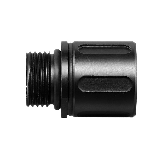 Vorsk Aluminium Schalldmpferadapter Set f. Pistolen 12mm+ auf 14mm- schwarz Bild 5