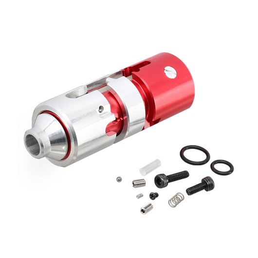 Lambda CNC Aluminium Hop-Up Chamber AEG-System Ver. 3.0 silber / rot f. TM VSR-10 Gewehre