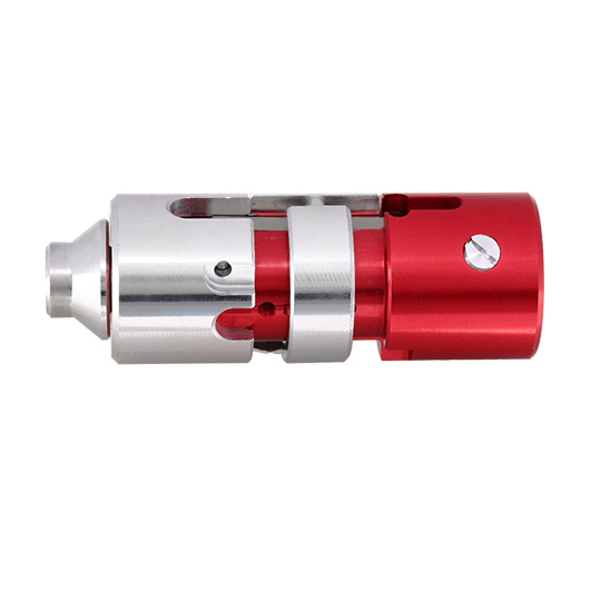 Lambda CNC Aluminium Hop-Up Chamber AEG-System Ver. 3.0 silber / rot f. TM VSR-10 Gewehre Bild 3