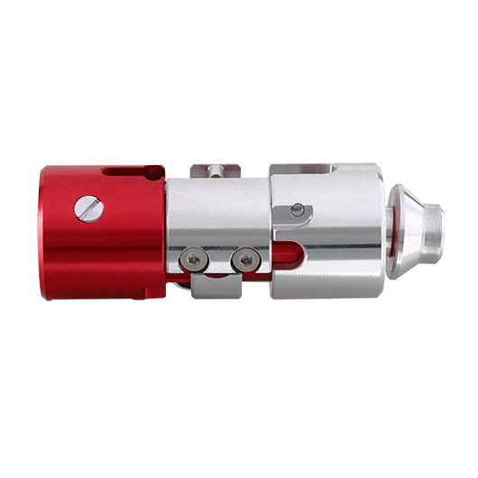 Lambda CNC Aluminium Hop-Up Chamber AEG-System Ver. 3.0 silber / rot f. TM VSR-10 Gewehre Bild 4