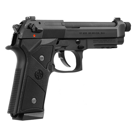 G&G GPM9 MK3 mit Metallrahmen GBB 6mm BB schwarz inkl. Pistolenkoffer Bild 4