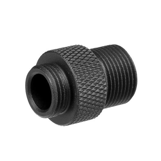 G&G Aluminium Silencer Adapter 12mm- Innen auf 14mm- Auen schwarz Bild 1