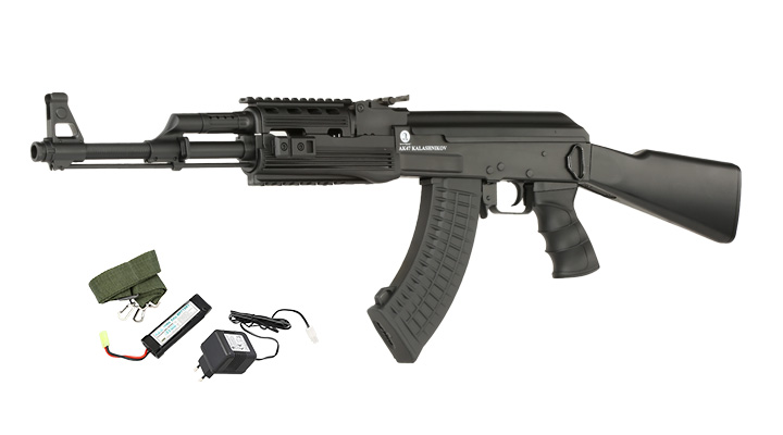 Cybergun Kalashnikov AK47 Tactical Komplettset S-AEG 6mm BB schwarz