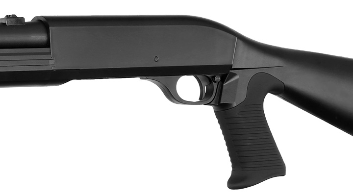 D.E. M56-A 3 Rounds Multi-Shot Pumpgun Fixed Stock Springer schwarz Bild 7