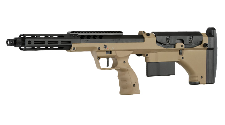 Silverback Desert Tech SRS-A2 / M2 Covert 16 Zoll Pull-Bolt Bullpup Springer 6mm BB Flat Dark Earth