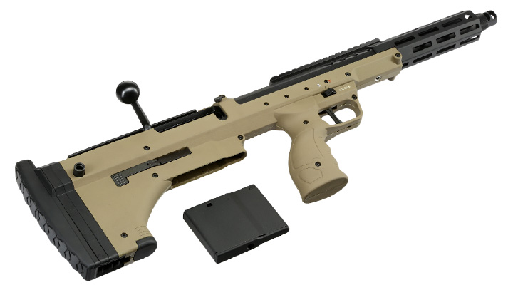 Silverback Desert Tech SRS-A2 / M2 Covert 16 Zoll Pull-Bolt Bullpup Springer 6mm BB Flat Dark Earth Bild 5