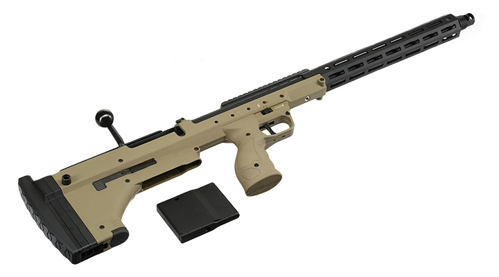 Silverback Desert Tech SRS-A2 / M2 Covert 22 Zoll Pull-Bolt Bullpup Springer 6mm BB Flat Dark Earth Bild 5