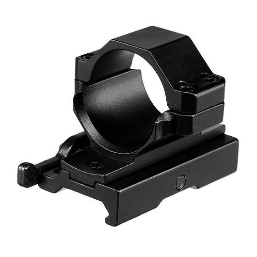 Aim-O 21mm QD-Mount / Halterung f. 30mm Red-Dot Zielgerte schwarz Bild 1