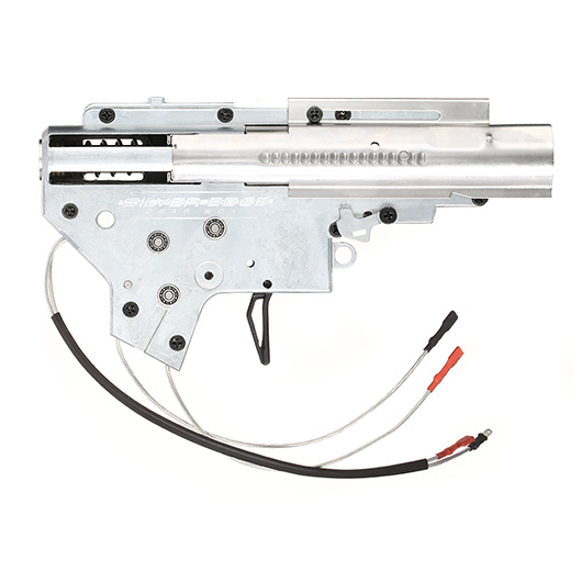 APS V2 / No.2 8mm Silver Edge Complete Gearbox M110 - Kabel hinten - silber Bild 2
