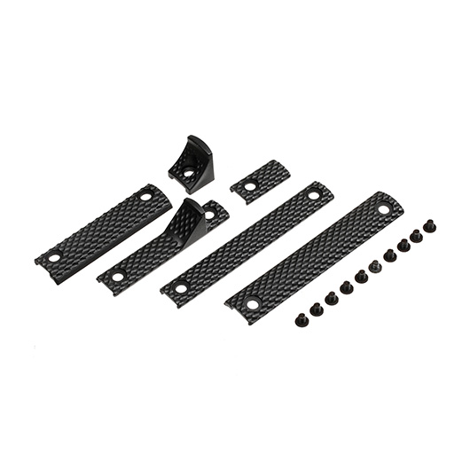 King Arms Rail Cover Set f. King Arms M-LOK TWS Ver. 2 Handguard schwarz