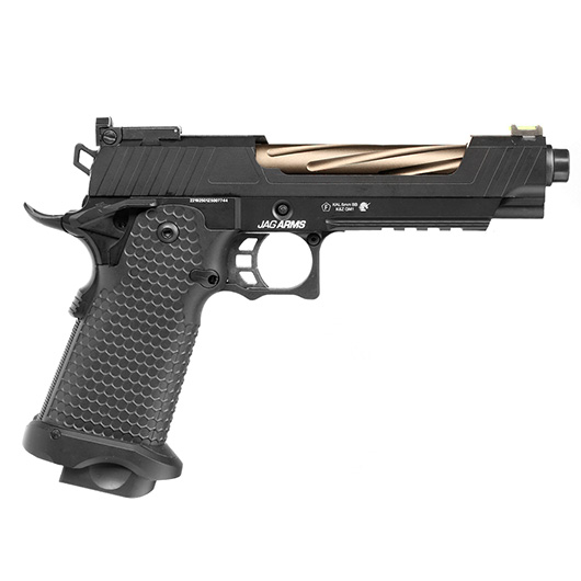 Jag Arms Hi-Capa 5.1 GMX 1.0 Vollmetall GBB 6mm BB schwarz / bronze Bild 3