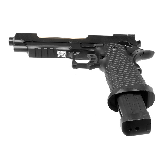 Jag Arms Hi-Capa 5.1 GMX 1.0 Vollmetall GBB 6mm BB schwarz / bronze Bild 5