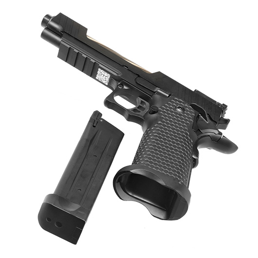 Jag Arms Hi-Capa 5.1 GMX 1.0 Vollmetall GBB 6mm BB schwarz / bronze Bild 6
